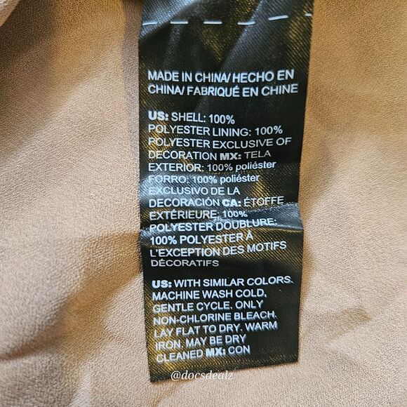 White House Black Market Leopard Print Long-Sleeve Blouse Women's Medium - Picture 4 of 5